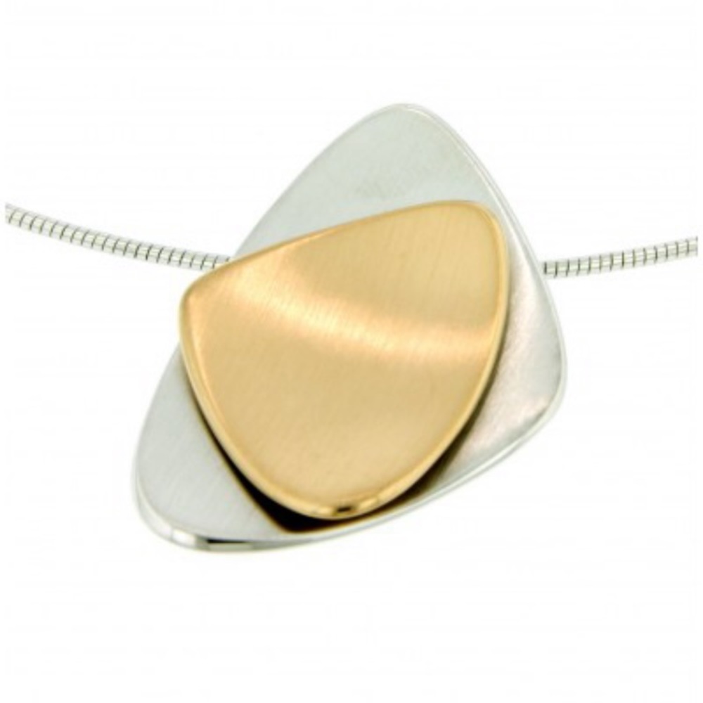 NEW Breuning two tone pendant - sterling silver